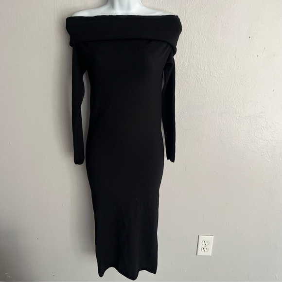 Armarium Italy Black ‘Debra’ Merino Wool Sweater Dress Small - Picture 6 of 16